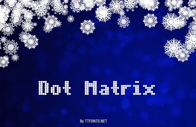 Dot Matrix example