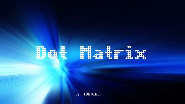 Dot Matrix example