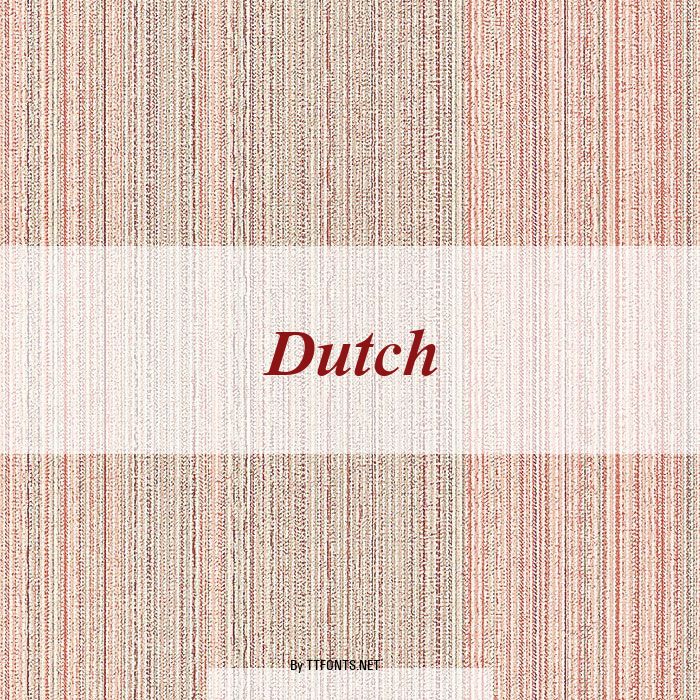 Dutch example