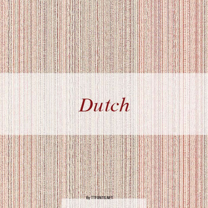 Dutch example