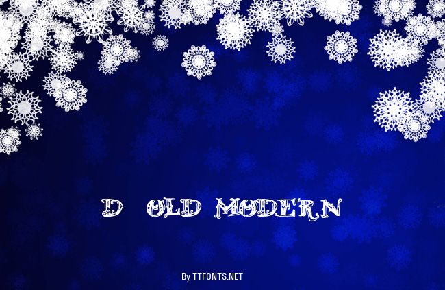 D_OLD MODERN example