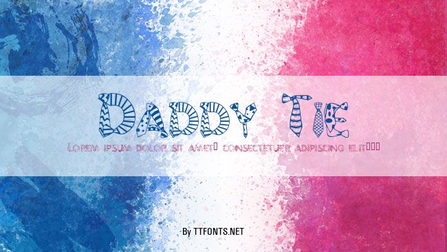 Daddy Tie example