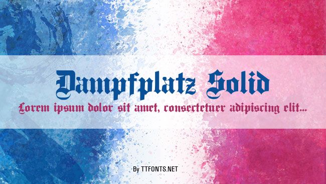 Dampfplatz Solid example