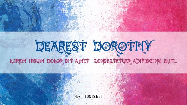 Dearest Dorothy example