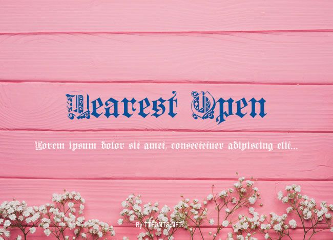 Dearest Open example