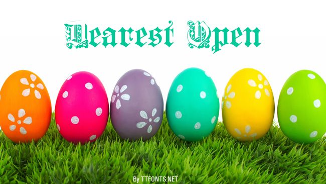 Dearest Open example