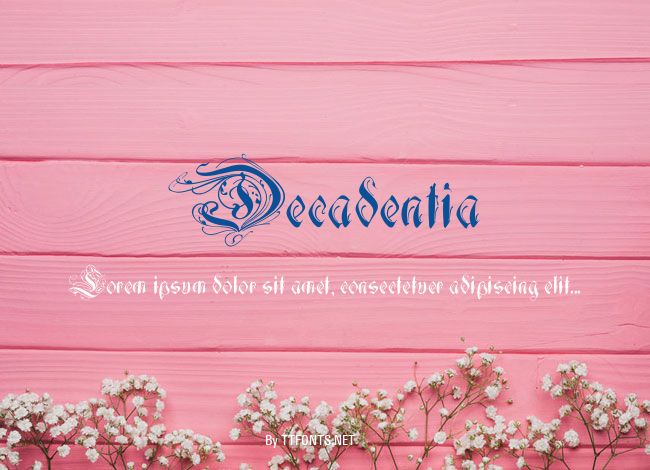 Decadentia example