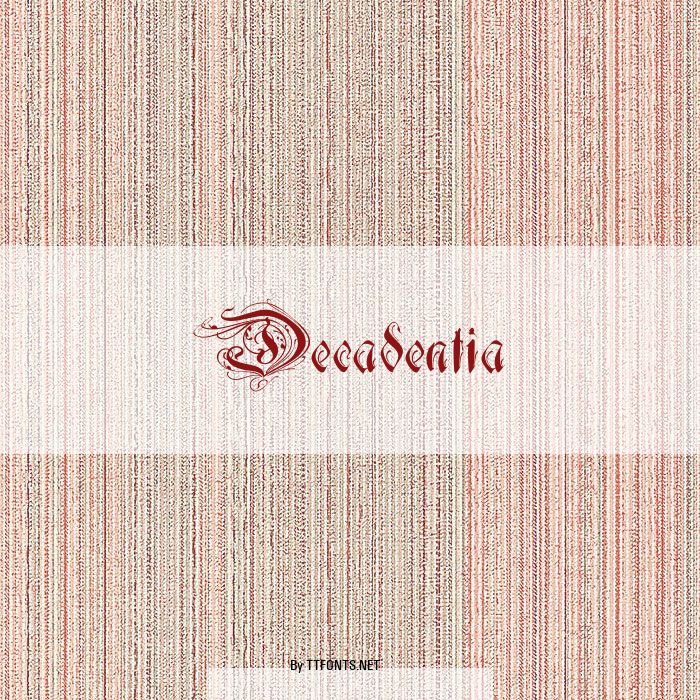 Decadentia example