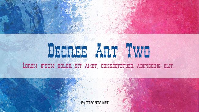 Decree Art Two example