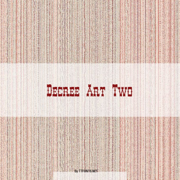 Decree Art Two example