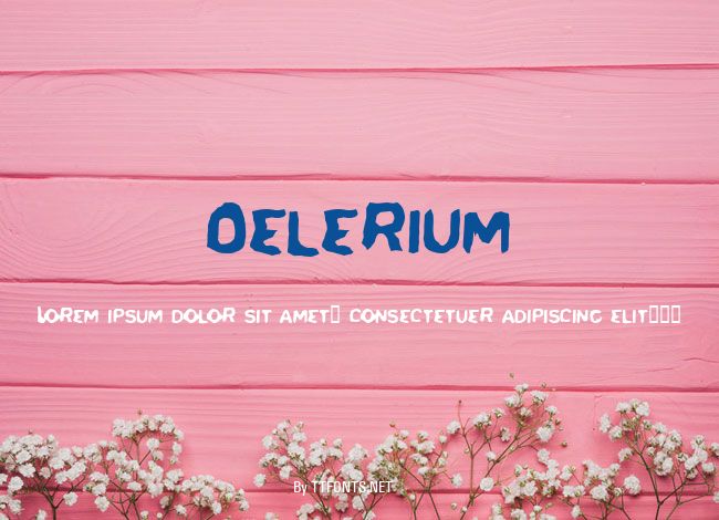 Delerium example