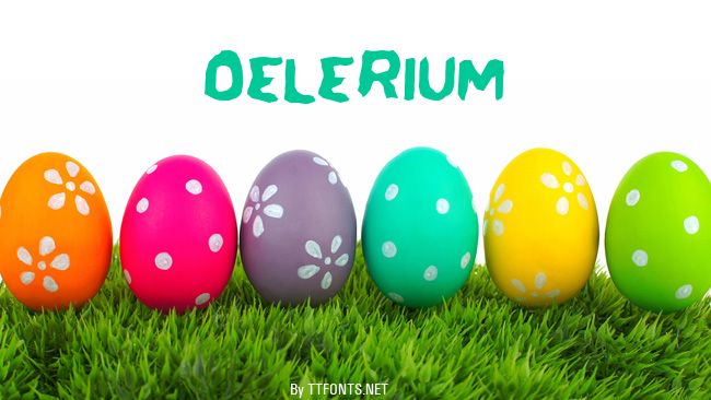 Delerium example