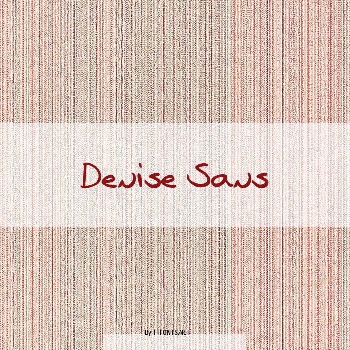 Denise Sans example