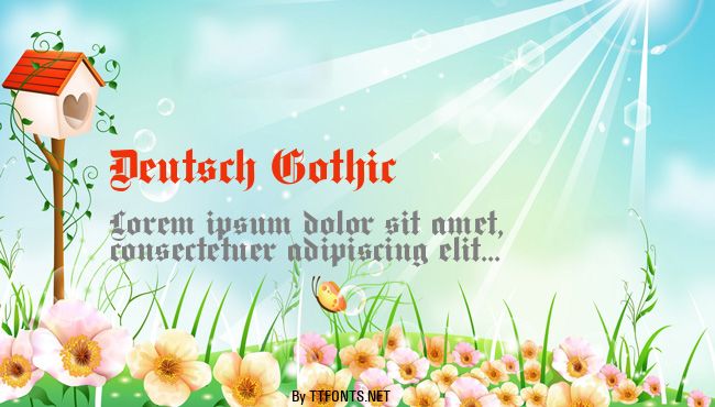 Deutsch Gothic example