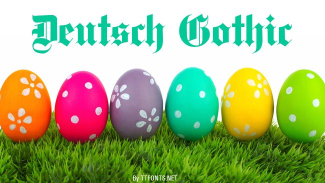 Deutsch Gothic example