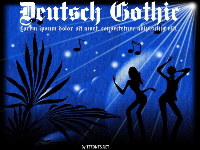 Deutsch Gothic example