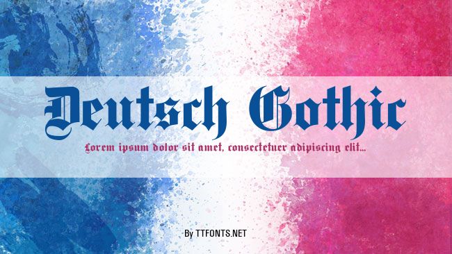 Deutsch Gothic example