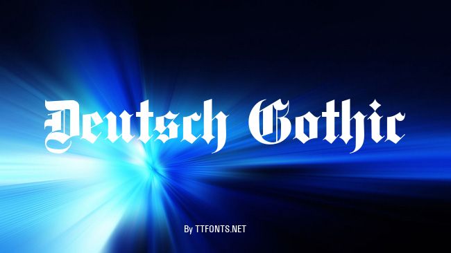 Deutsch Gothic example