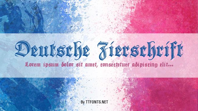 Deutsche Zierschrift example