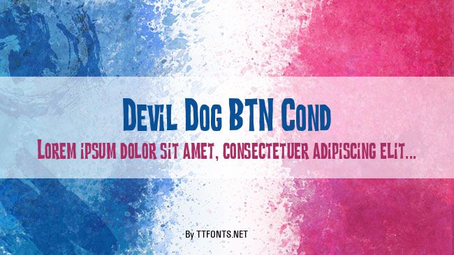 Devil Dog BTN Cond example