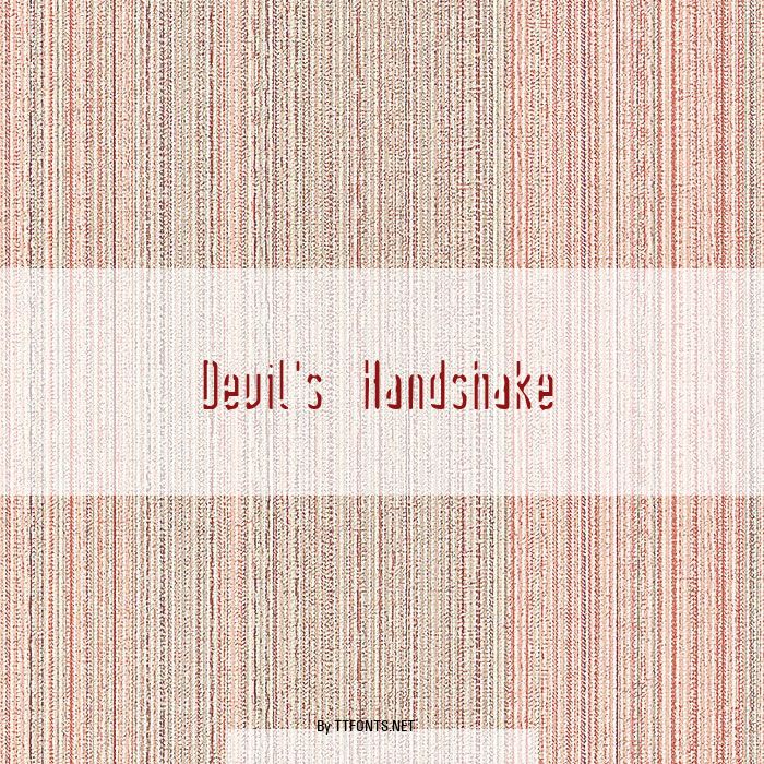 Devil's Handshake example