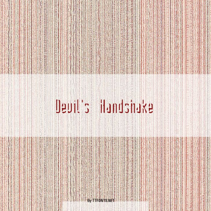 Devil's Handshake example