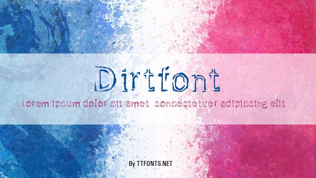 Dirtfont example