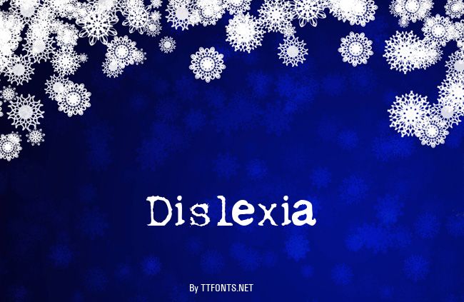 Dislexia example