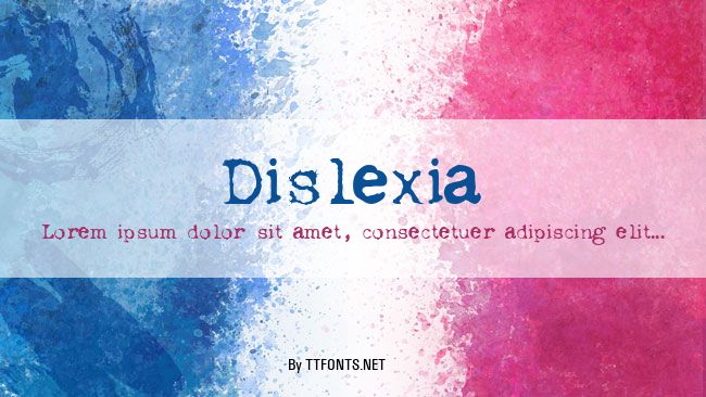 Dislexia example