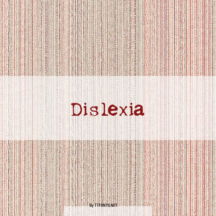 Dislexia example