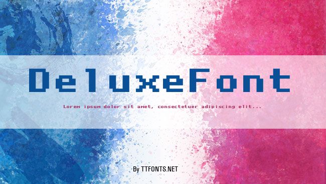 DeluxeFont example