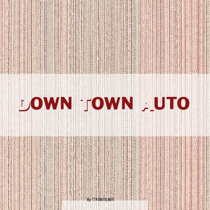 Down Town Auto example