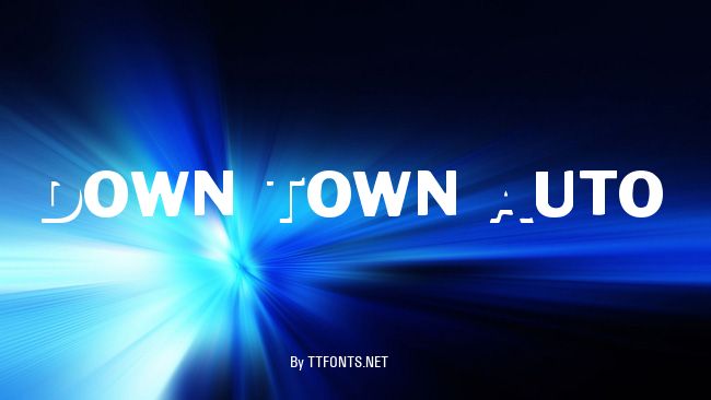Down Town Auto example