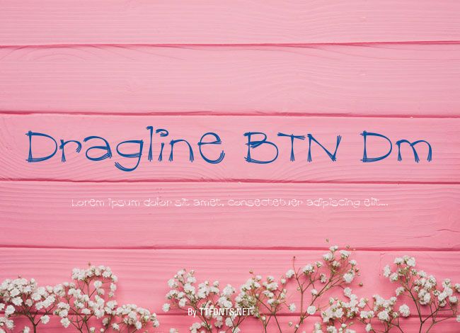 Dragline BTN Dm example