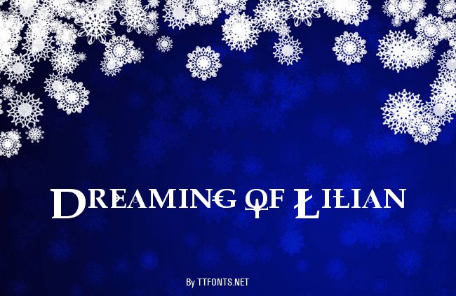Dreaming of Lilian example