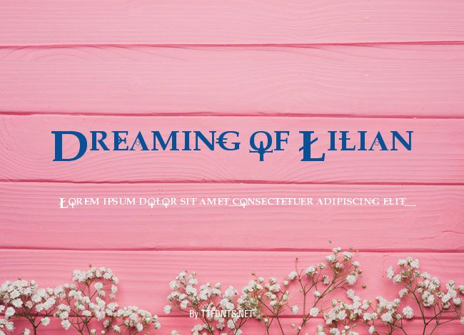 Dreaming of Lilian example