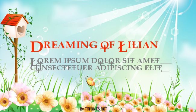 Dreaming of Lilian example