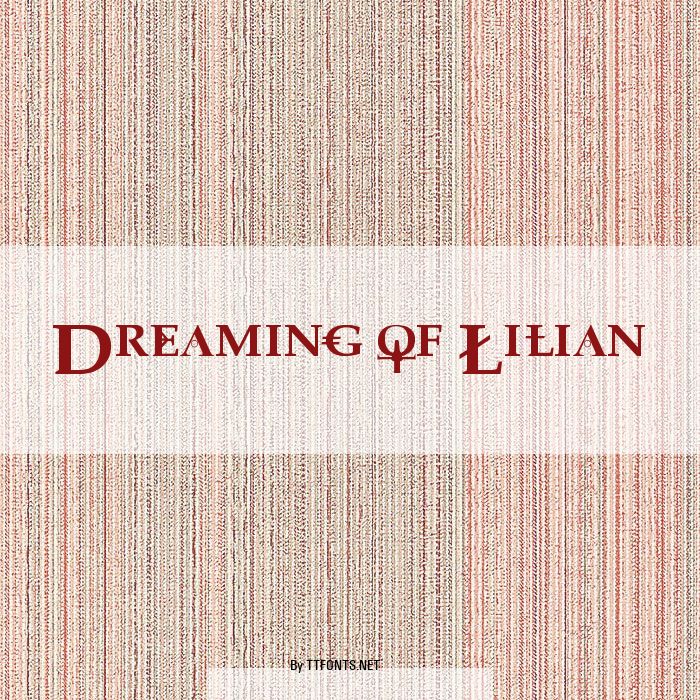 Dreaming of Lilian example