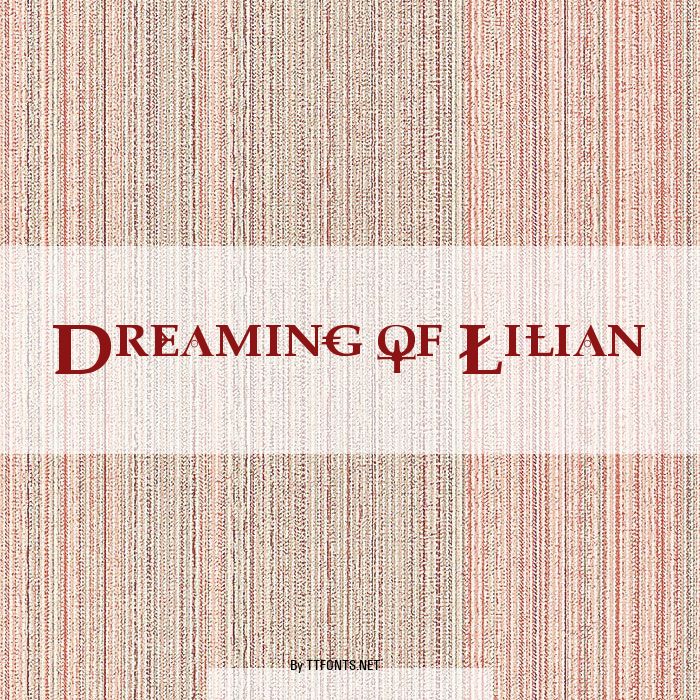 Dreaming of Lilian example