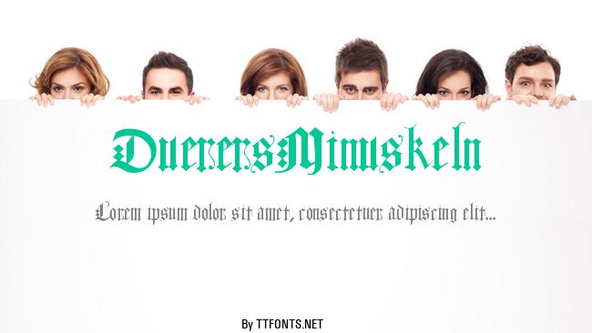 DuerersMinuskeln example