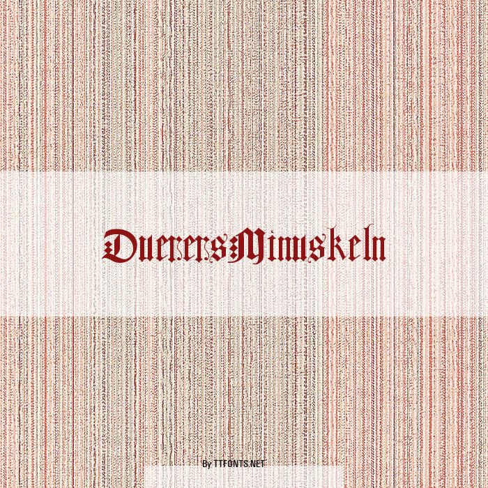 DuerersMinuskeln example