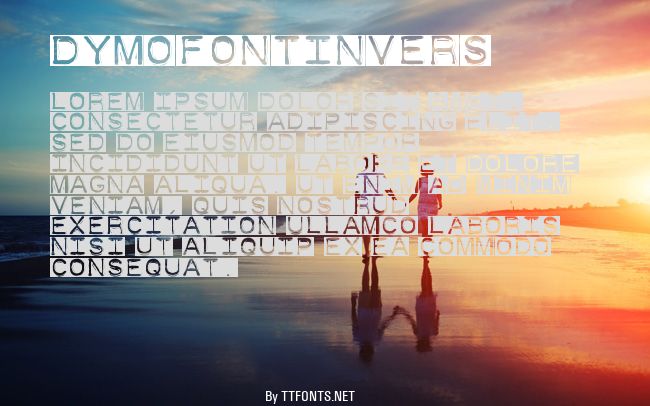 DymoFontInvers example