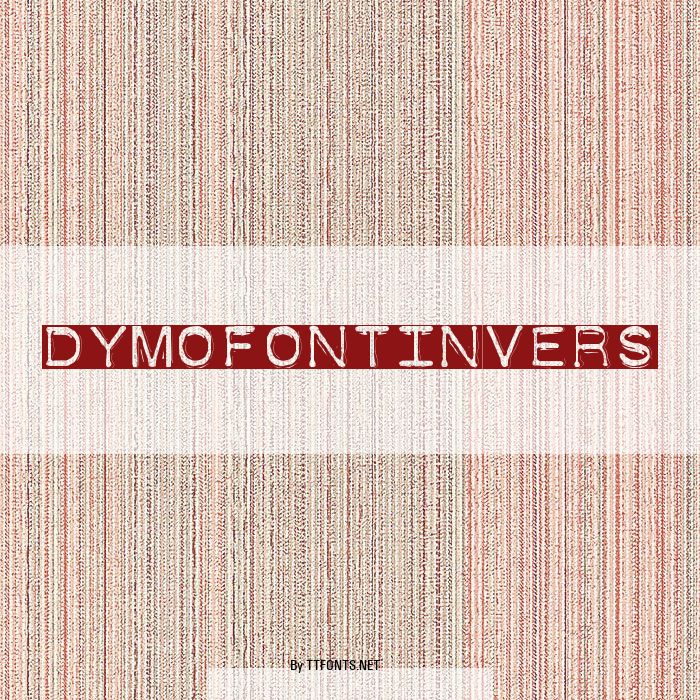 DymoFontInvers example