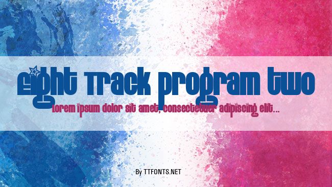 Eight Track program two example