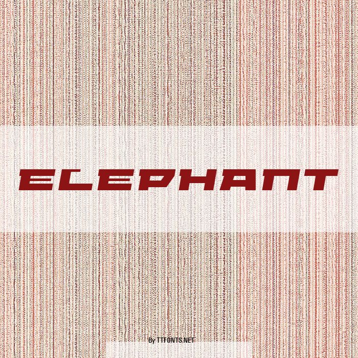 ELEPHANT example