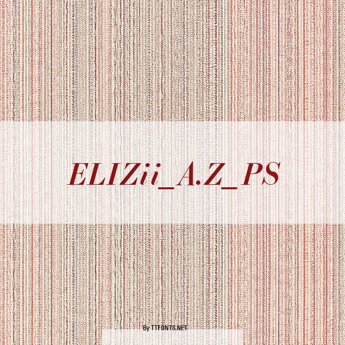 ELIZii_A.Z_PS example