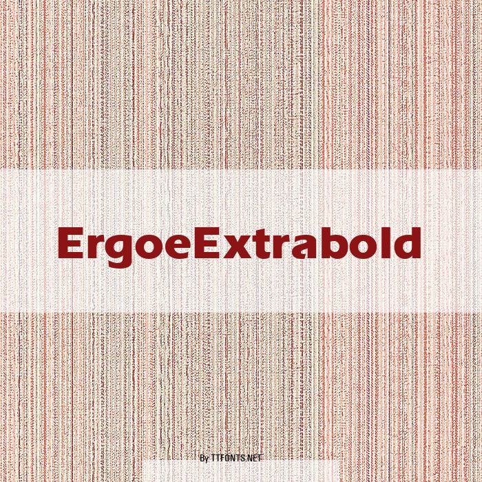 ErgoeExtrabold example