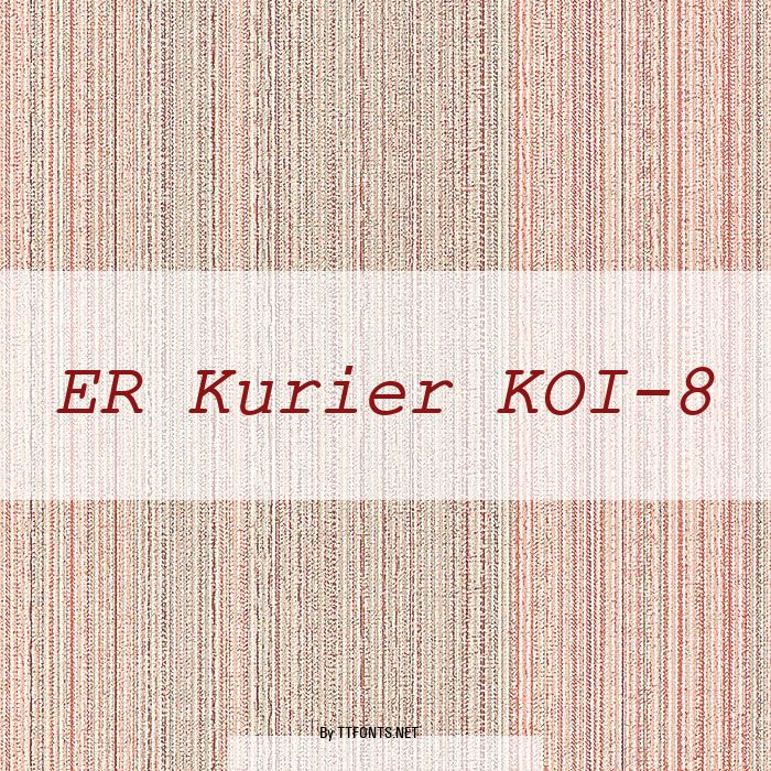 ER Kurier KOI-8 example