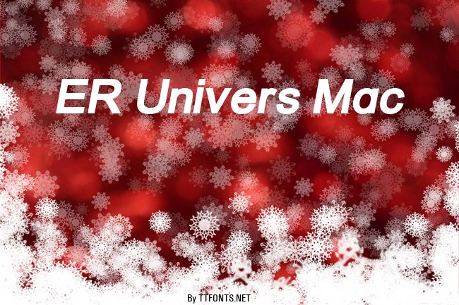 ER Univers Mac example
