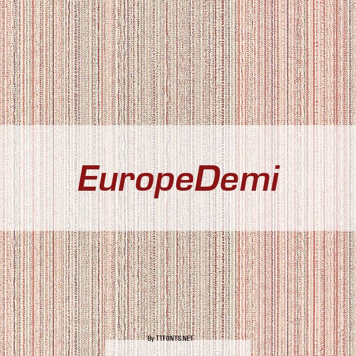 EuropeDemi example